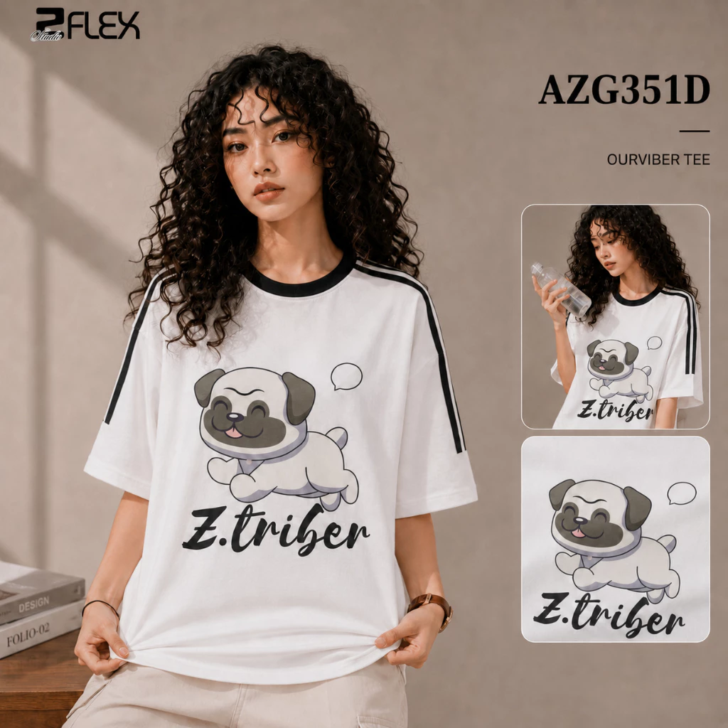 Áo Thun Nam Nữ ZGO AZG35 Tay Ngắn Form Rộng In Hình Vải Cotton