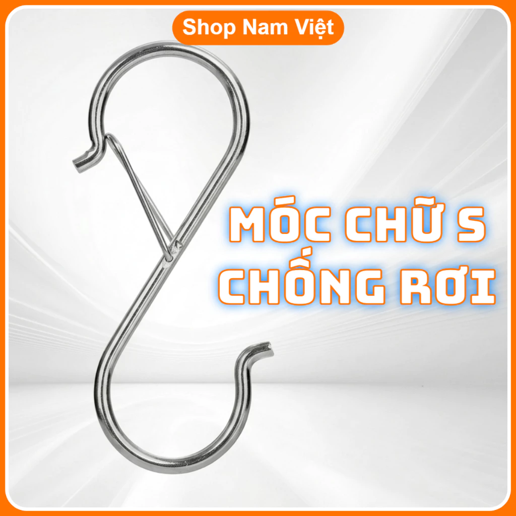 Móc Chữ S Chống Rơi Móc Treo Đồ Đa Năng