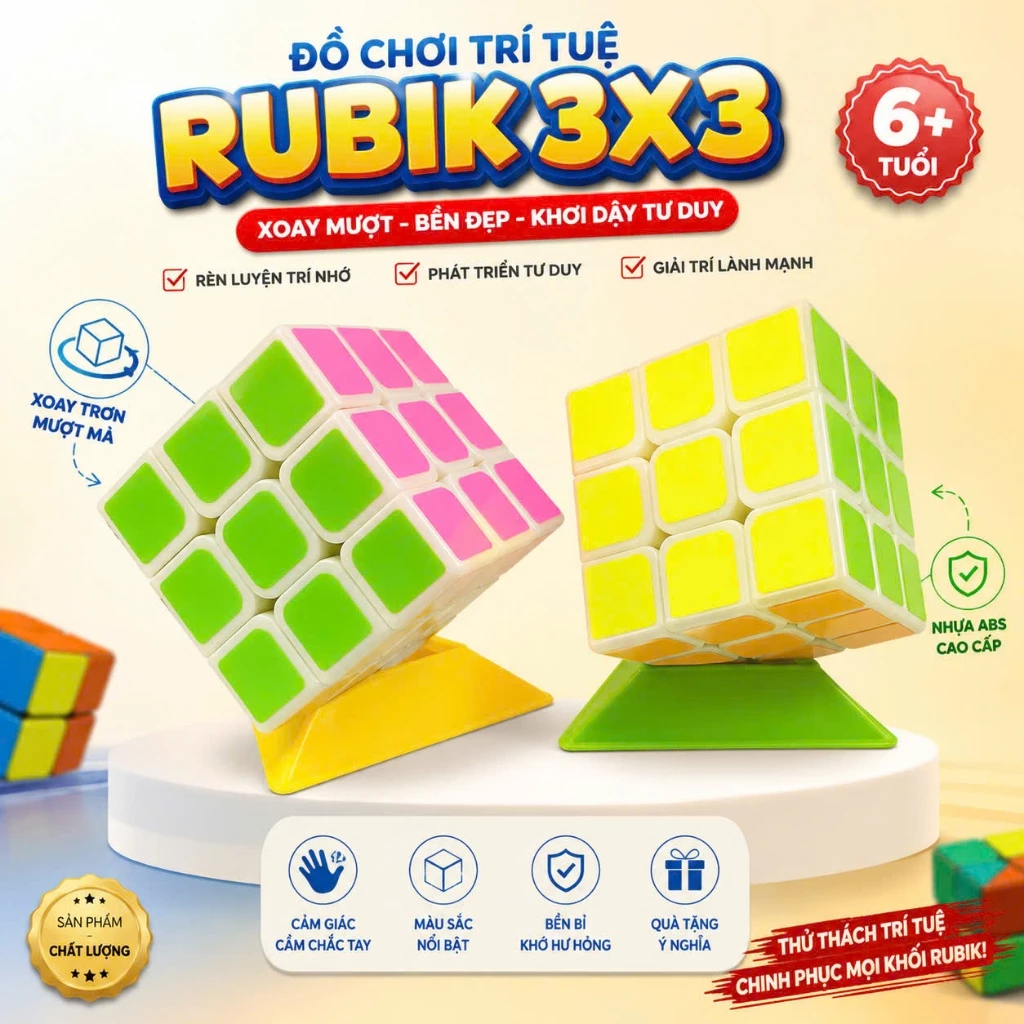 Rubik 3x3 Rubic Biến Thể 12 Mặt Megaminx Đồ Chơi Trí Tuệ Trẻ Em