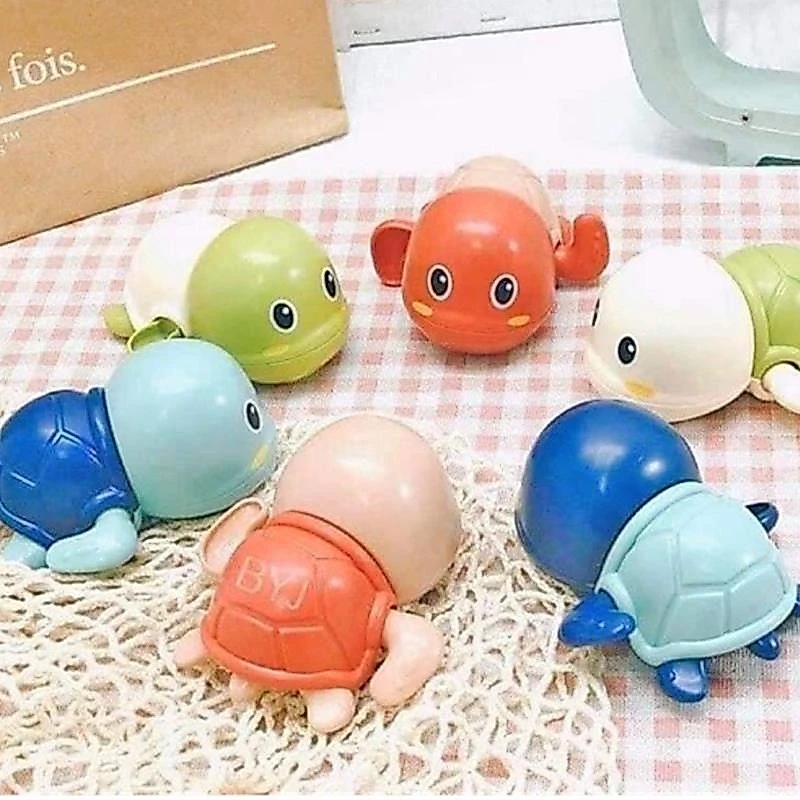 Rùa bơi đồ chơi, Rùa bơi vặn cót Siêu Dễ Thương  an toàn cho bé, không góc cạnh, phù hợp với trẻ nhỏ