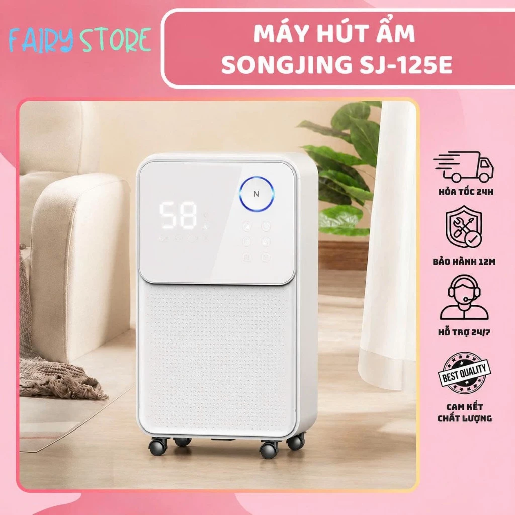 Máy Hút Ẩm Kèm Lọc Không Khí Songjing SJ-125E - Thư Giãn, Thoáng Đãng, Lọc Sạch Không Khí