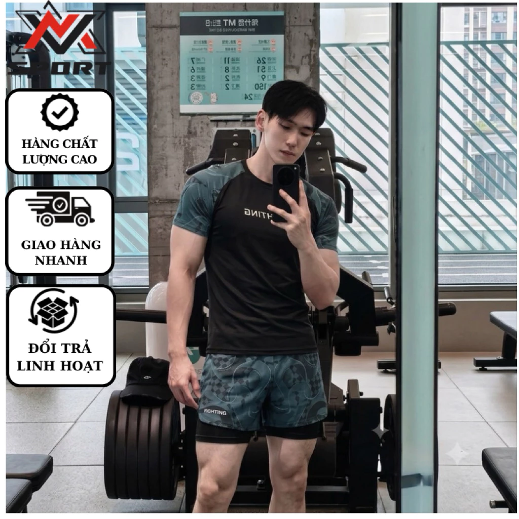 Bộ Bơi Nam Cộc Tay Cao Cấp MVSPORT- Đồ Bơi Nam Tay Ngắn Chống UV Co Giãn Thoải Mái (Đủ Size 50-85kg)