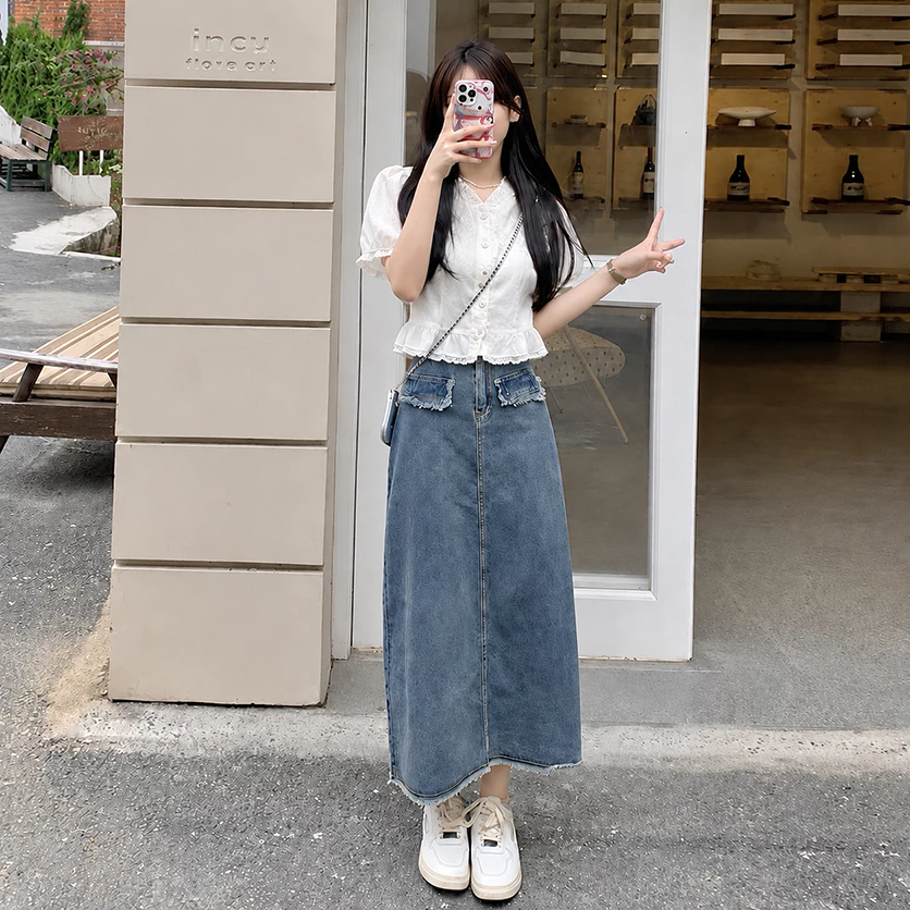 [SALE XẢ KHO] Chân váy jeans nữ bigsize còn lẻ size