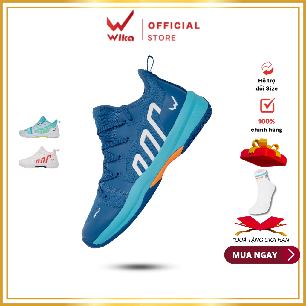 Giày Pickleball Wika Loudy, Giày cầu lông, Chống lật cổ chân