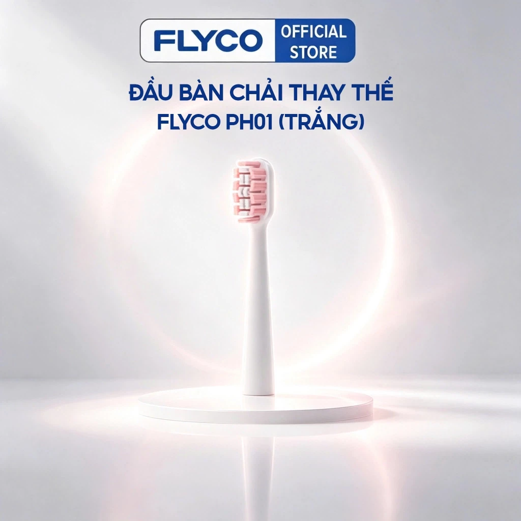 Đầu Bàn Chải PH01 Thay Thế Bàn Chải Điện Flyco FT7108VN Sợi Lông Bàn Chải Dupont Bảo Vệ Men Nướu Răng - Hàng Chính Hãng