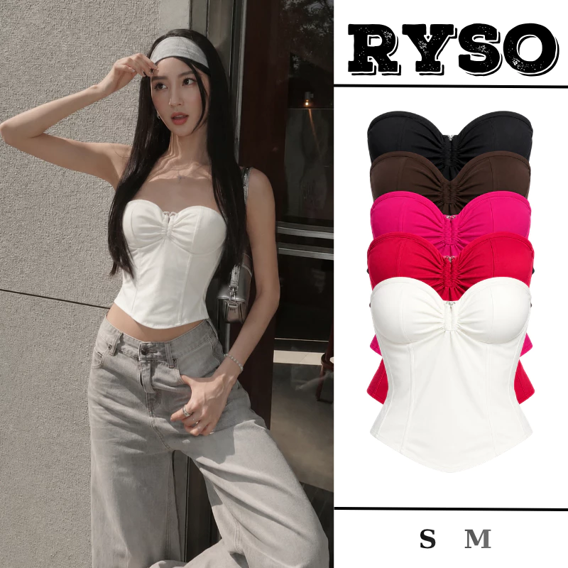Áo Quây Cúp Khoen Ngực Kèm Mút Áo Corset Dáng Ôm Croptop Chất Borip Co Giãn CK01 RYSO STORE