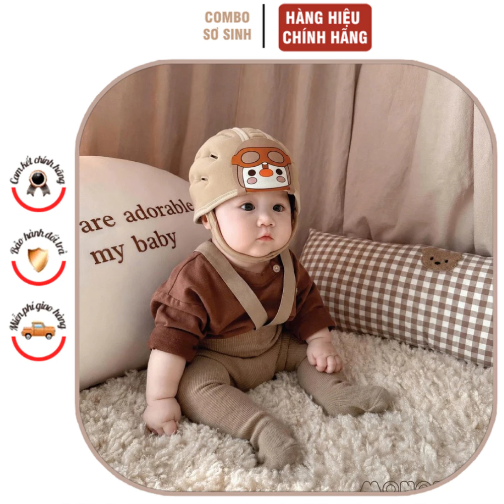 Mũ bảo hộ đa năng chống va đập cho bé tập đi thoáng khí điều chỉnh được kích thước