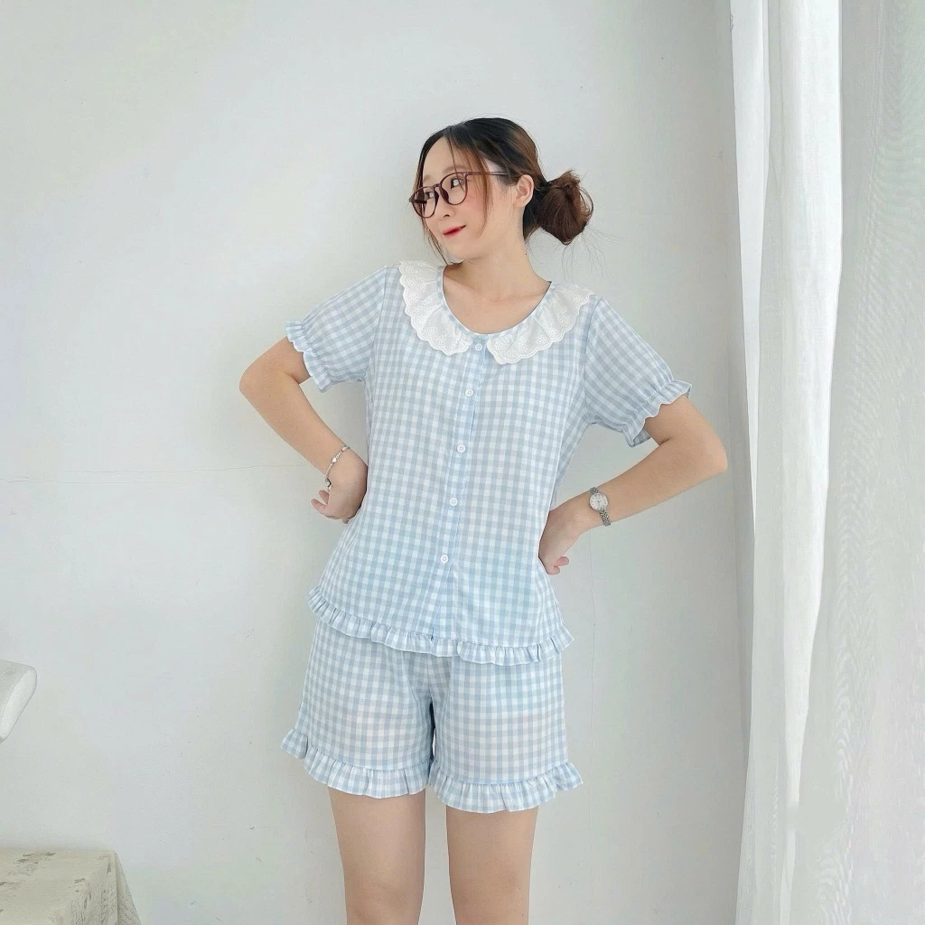 [Giảm giá]Đồ bộ sát nách cánh tiên mềm mát(Hàng shop tự thiết kế)
