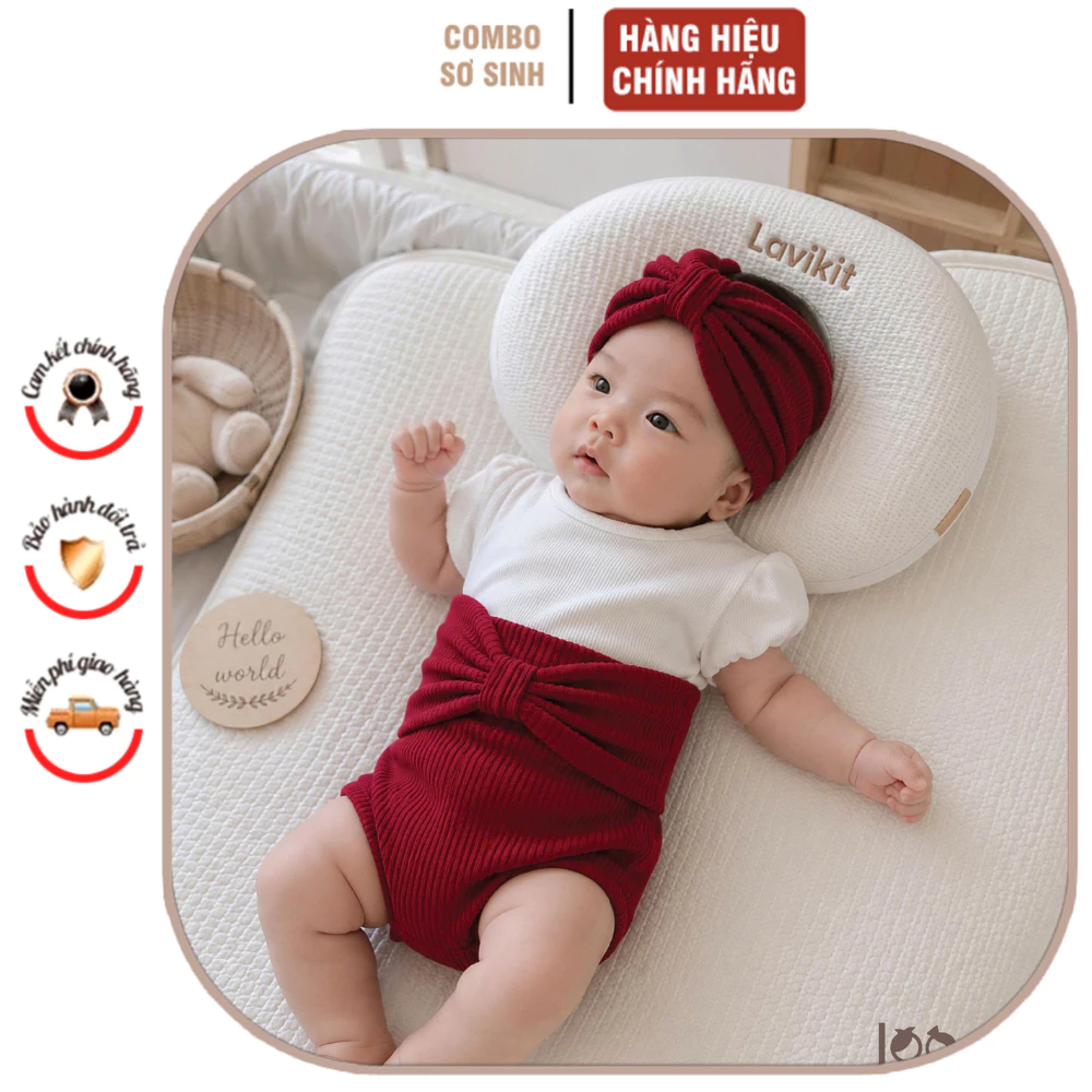 Set quần áo bé gái chất vải thun tăm mềm mại, am toàn làn da bé - áo tay phòng set kèm Turban xinh xắn cho bé từ 7-11kg.