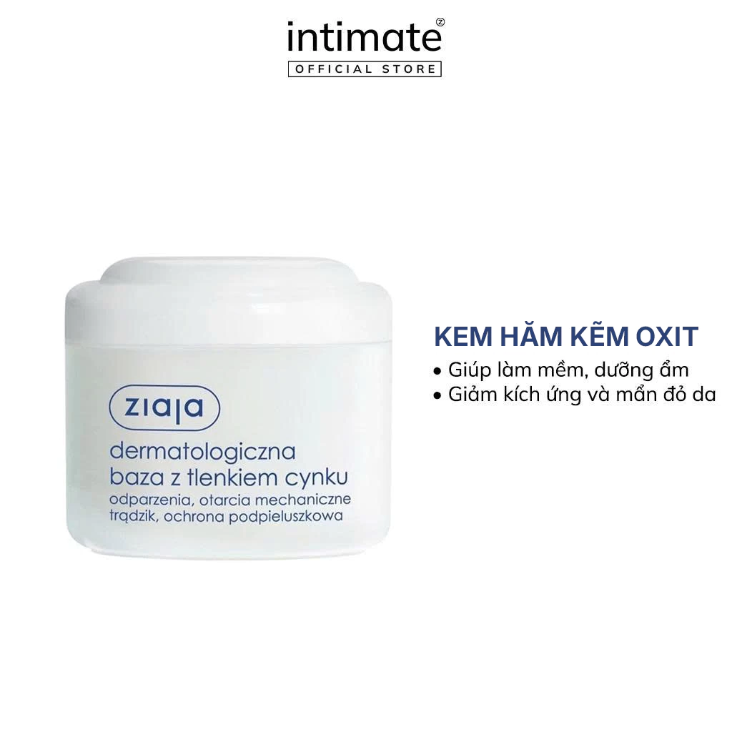 Kem Hăm Kẽm Ôxit ZIAJA Giúp Làm Mềm, Dưỡng Ẩm, Giảm Kích Ứng Và Mẩn Đỏ Da 80g