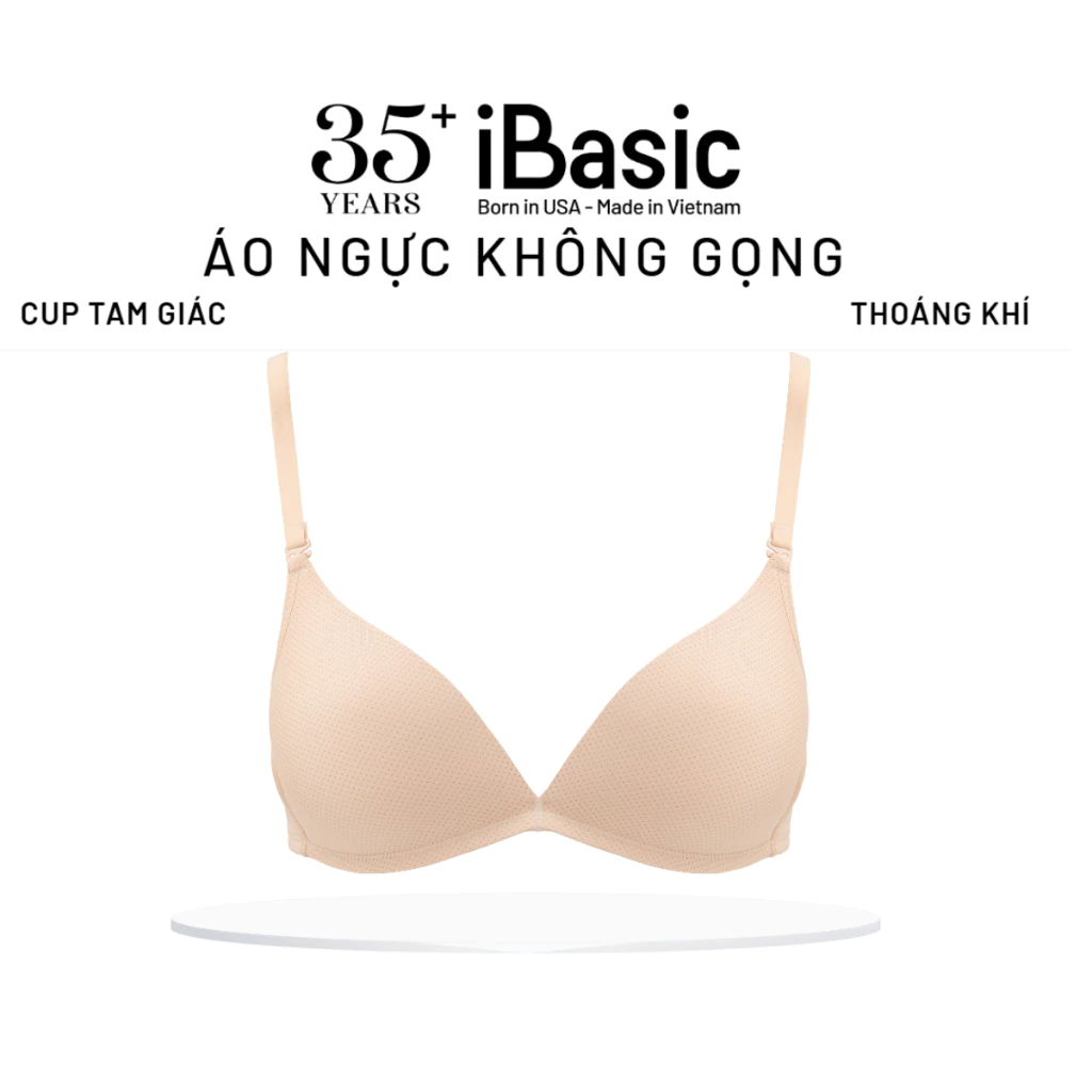 Áo ngực không gọng mút mỏng vải thoáng khí Tshirt iBasic BRAW086