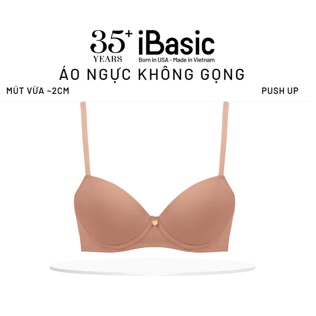Áo ngực mút vừa không gọng cúp demi iBasic BRAW158