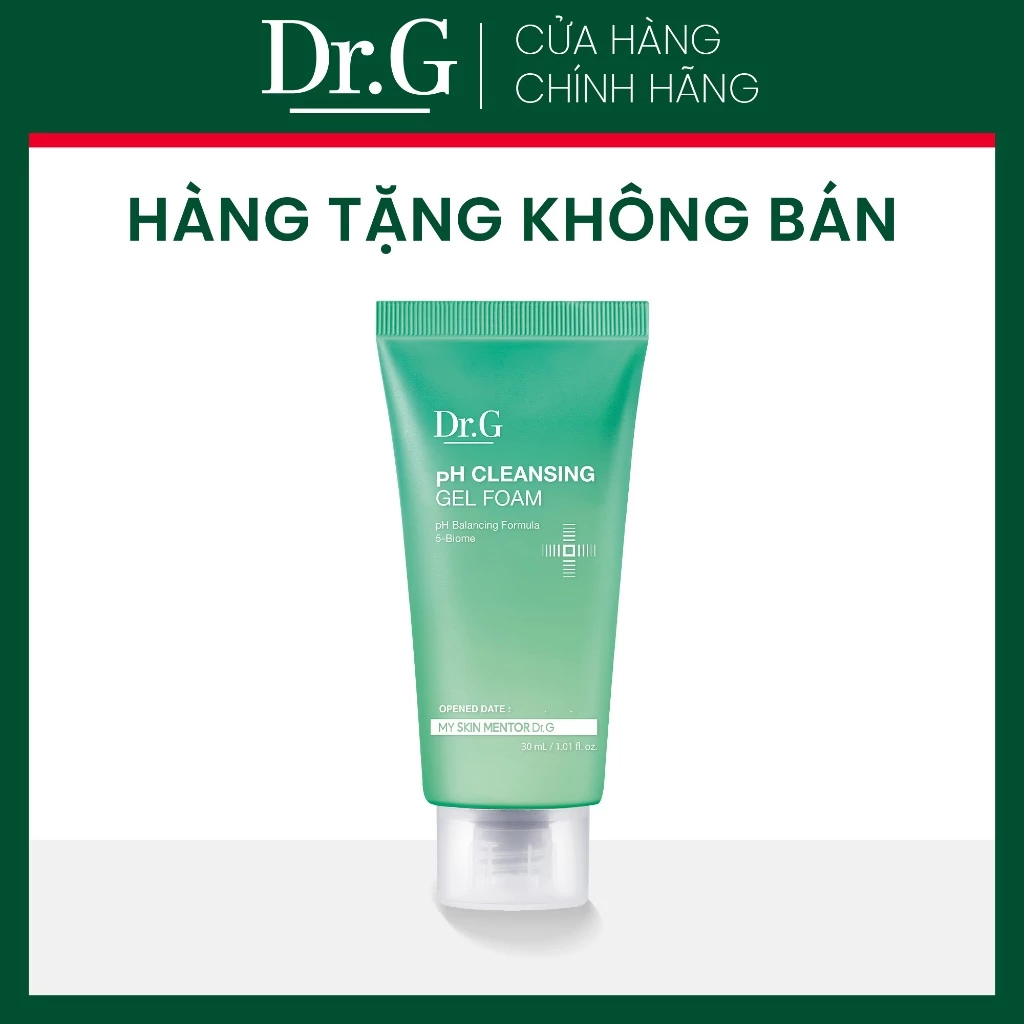 [HÀNG TẶNG KHÔNG BÁN] Gel rửa mặt tạo bọt dịu nhẹ Dr.G pH Cleansing Gel Foam 30ml