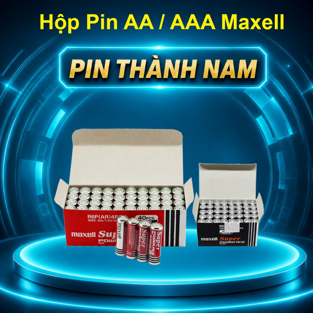 Hộp 40 Viên Pin Maxell AA / AAA Siêu Bền Chính Hãng Xuất Xứ Indonesia