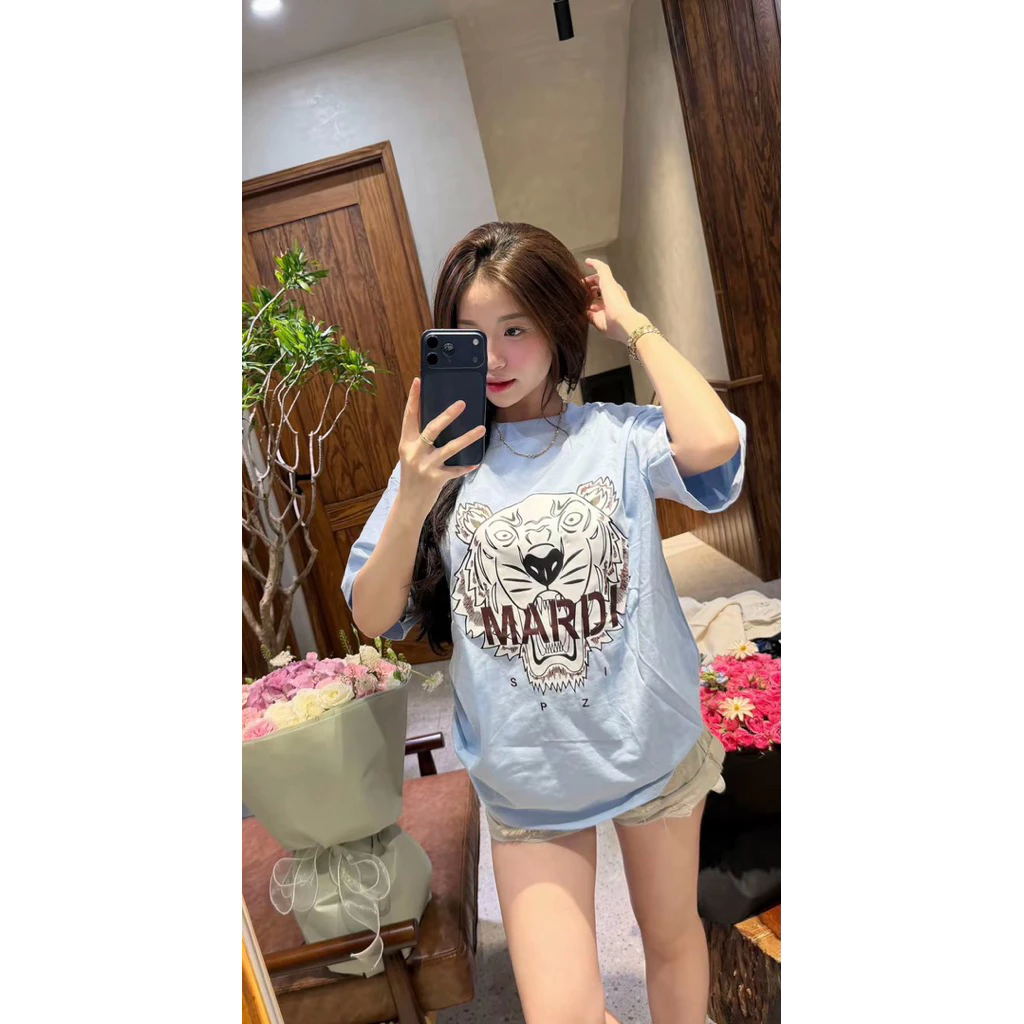 Áo Thun Con Hổ Style Cá Tính- Cotton 100% 2 Chiều Định Lượng 270gsm Cao Cấp- Form Rộng Loại 1
