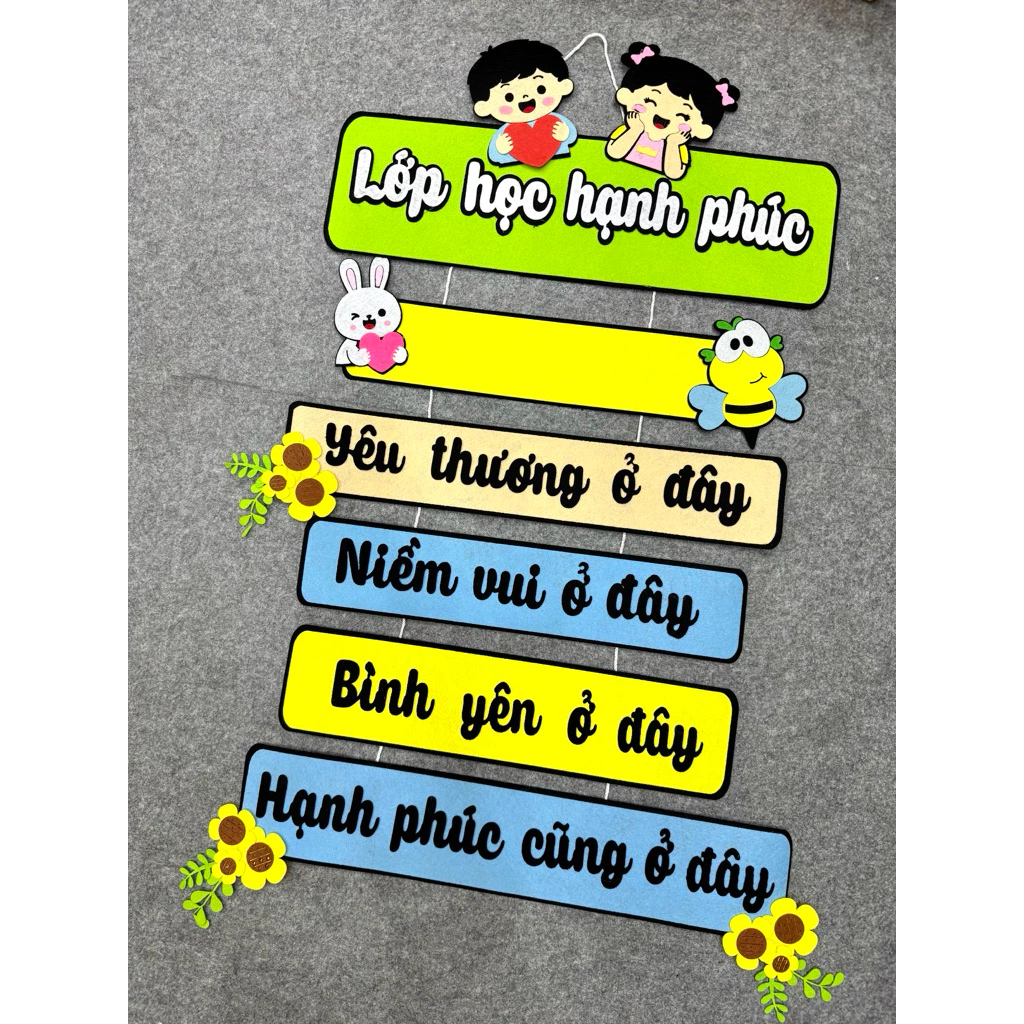 Lớp học hạnh phúc, trang trí lớp học hạnh phúc @@