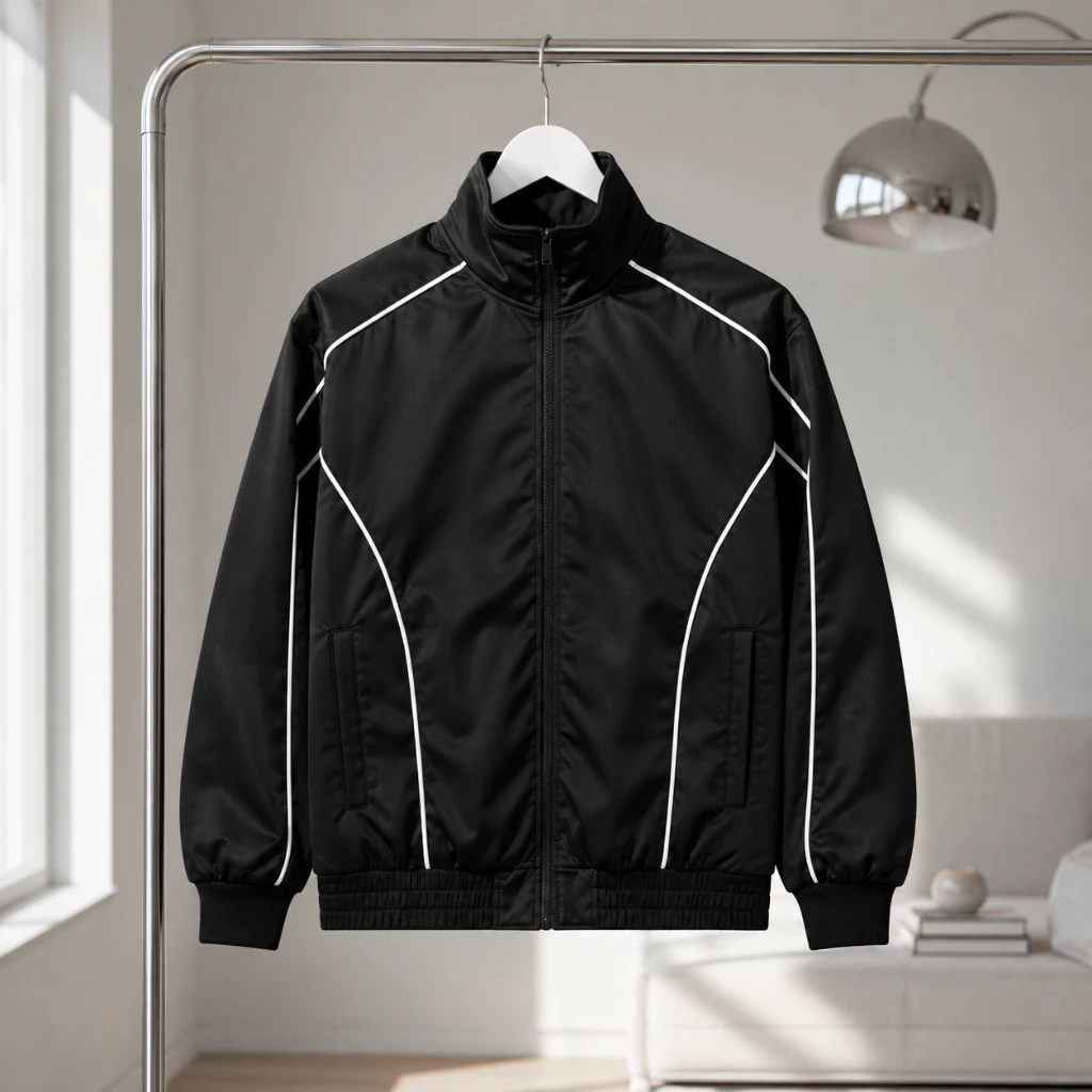 Áo Khoác Gió Unisex 2 Lớp Khóa Kéo Vải Dù Mềm Mịn Chống Nắng Cản Bụi Bo Chun Form Rộng – TOMANO