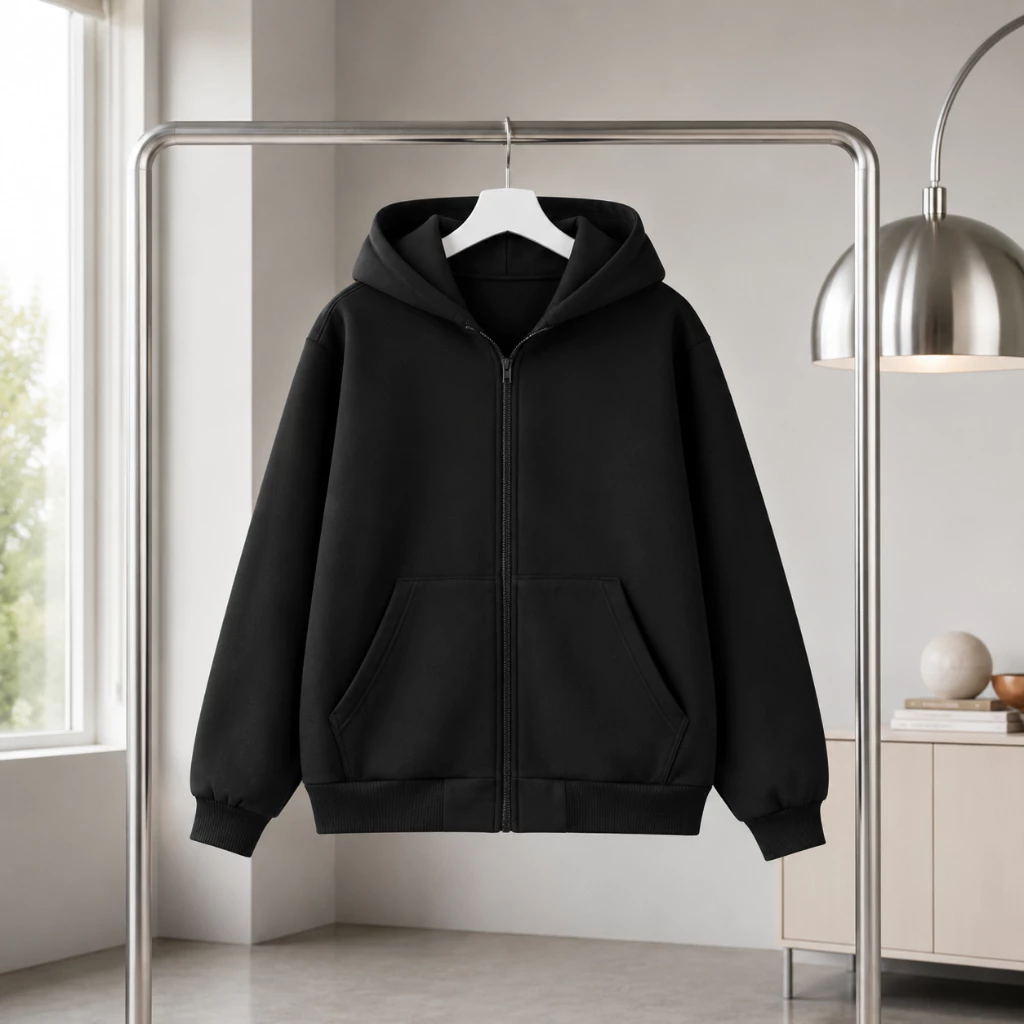Áo Khoác Hoodie Zip Basic Nỉ Bông Dày Nam Nữ Form Rộng Unisex Có Mũ 2 Lớp Giữ Ấm Tốt – TOMANO