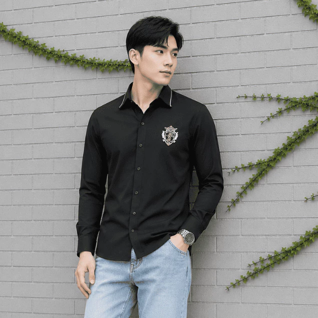 Áo sơ mi nam dài tay đẹp bao chất, vải chuẩn hàng Shop