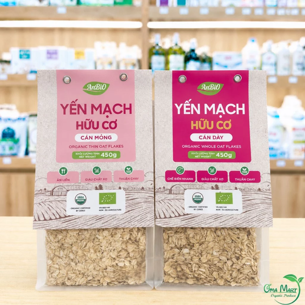 Yến Mạch Hữu Cơ Nguyên Cám ANBIO - Giảm Cân Tự Nhiên Ăn Kiêng Healthy