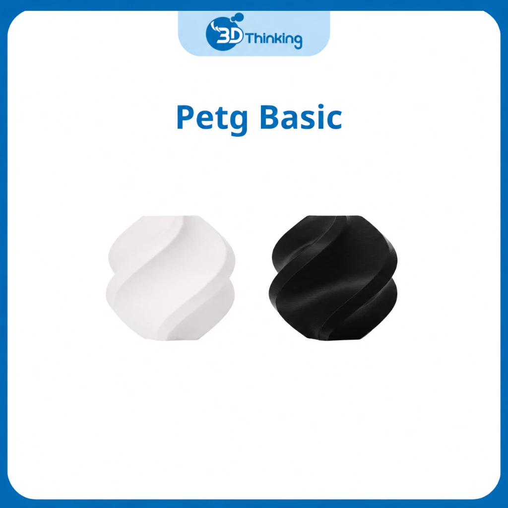 Nhựa In 3D FDM Bambu Lab PETG Basic Trắng/ Đen