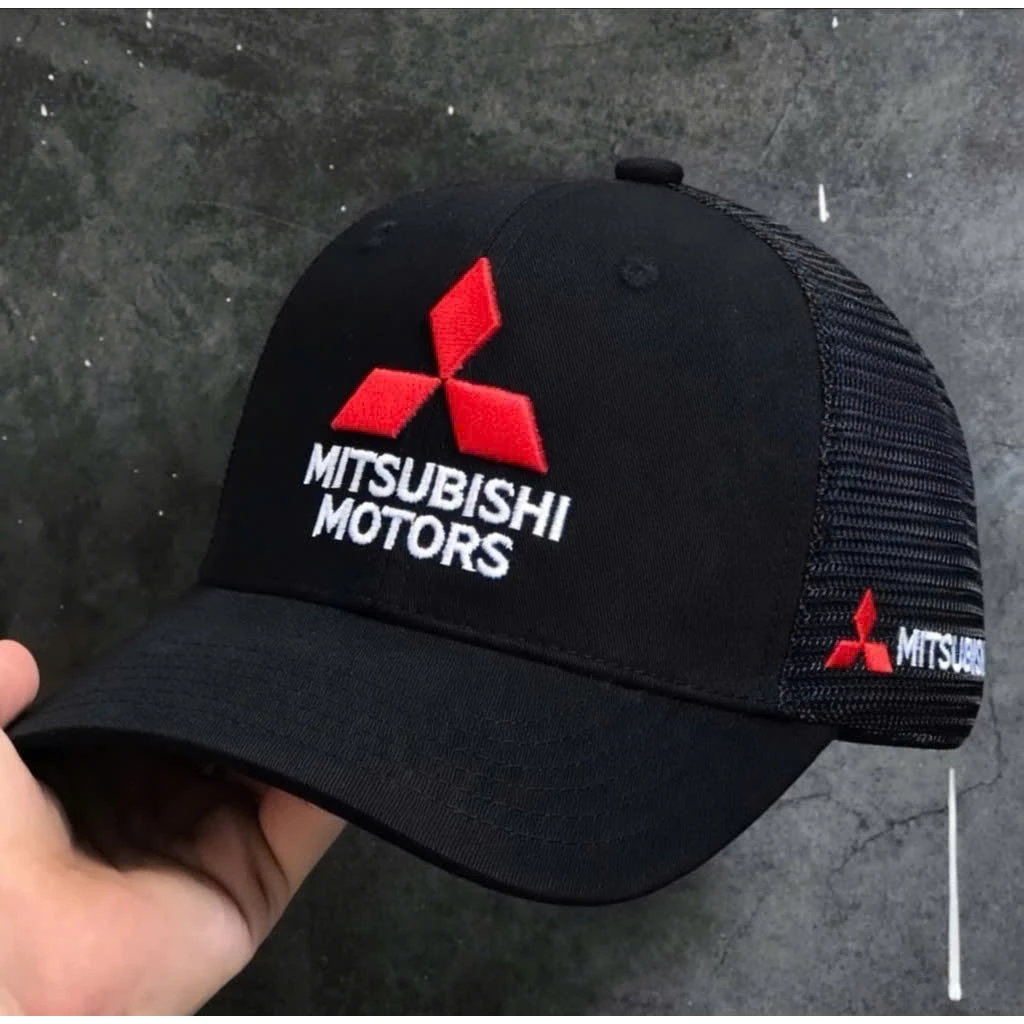 (Hàng VNXK) Nón kết, mũ lưỡi trai Mitsubishi vải Kaki đẹp Form chuẩn (Ảnh thật)-ST01