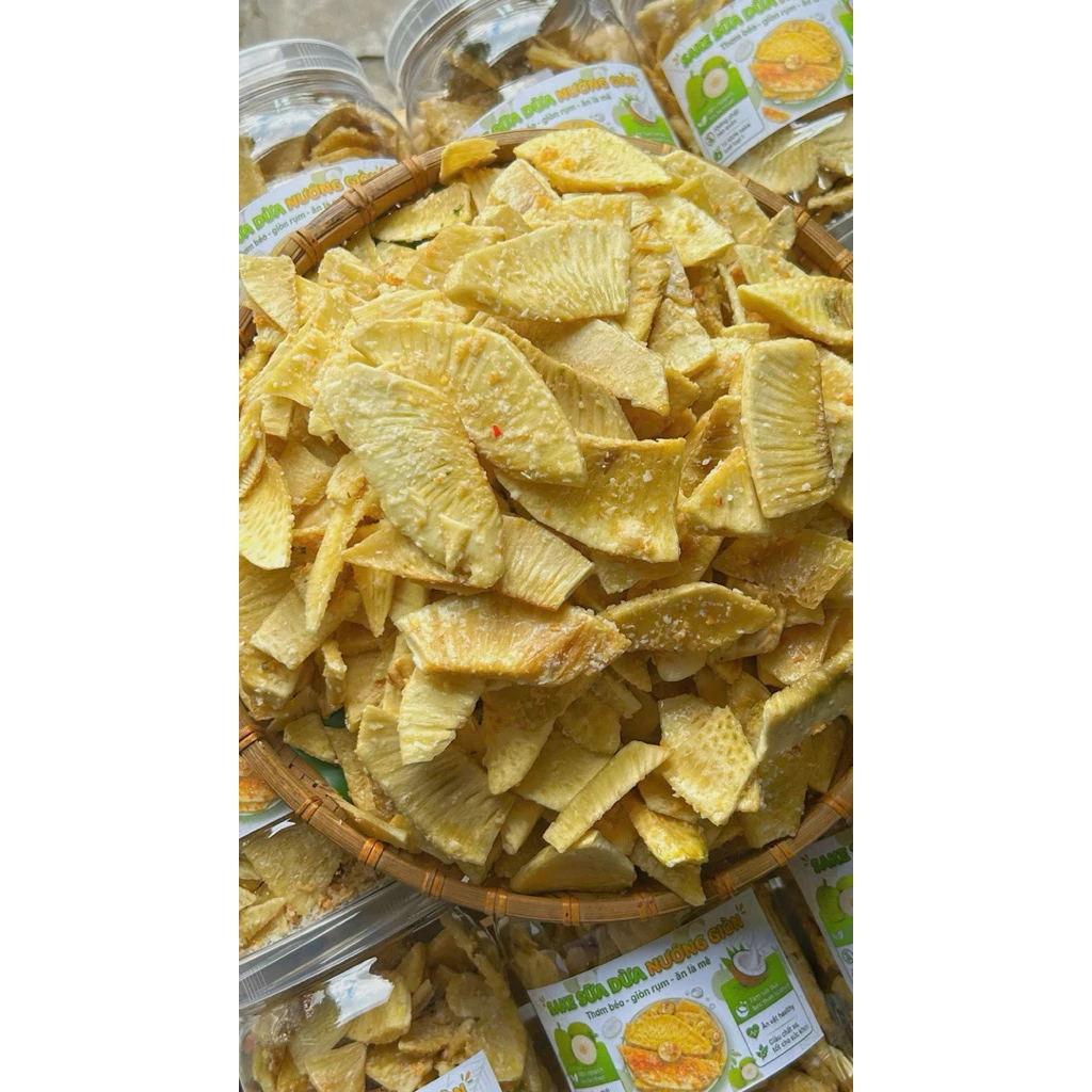 [hủ 450g] Sake Sấy Sữa Dừa Nướng Giòn