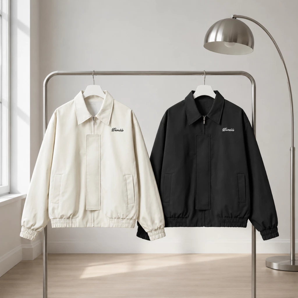 Áo Khoác Gió Unisex 2 Lớp Khóa Kéo Vải Dù Mero Chống Nắng Cản Bụi Bo Chun Form Rộng – TOMANO