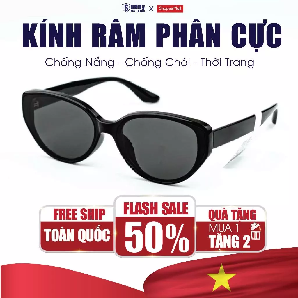 Kính Râm Phâm Cực Chống Tia UV Chống Nắng SUNNY MẮT KÍNH Phụ Kiện Thời Trang Nam Nữ Đi Học ĐI Làm Đi Chơi