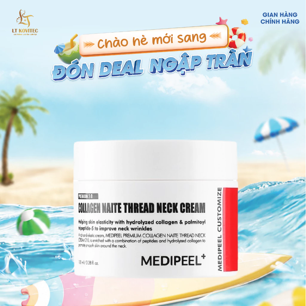[HÀNG CHÍNH HÃNG] Kem dưỡng da vùng cổ MEDIPEEL sợi naite cao cấp chống lão hóa 100ml