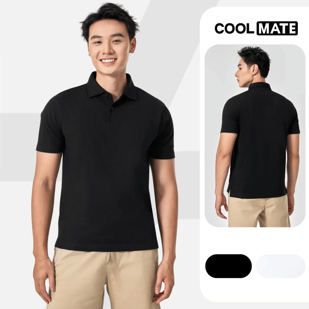 Áo Polo nam Premium Pique mềm mại thoáng khí phù hợp đi làm du lịch hoạt động ngoài trời Coolmate