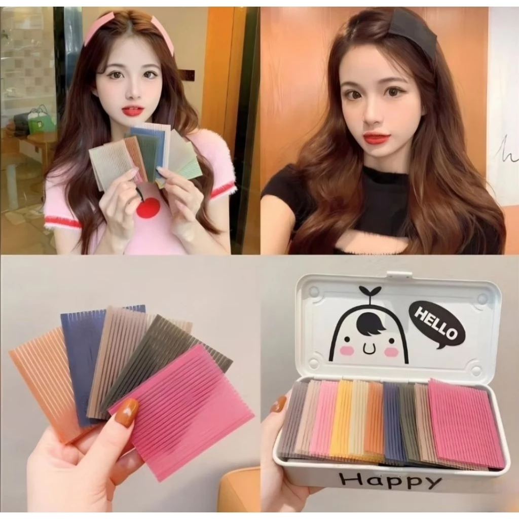 Hộp 10 miếng dán tóc trang điểm, rửa mặt. Miếng dán tóc cute. Dán mái.