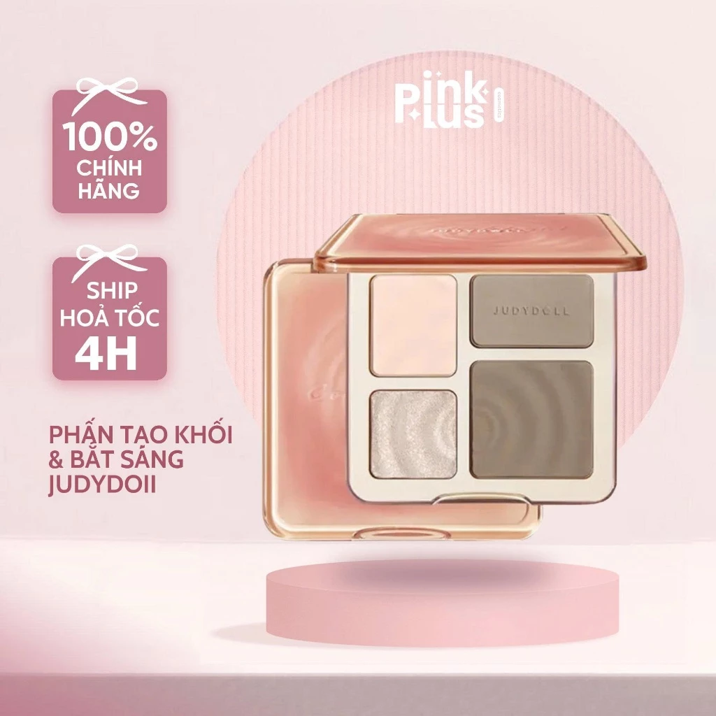 Phấn Tạo Khối & Bắt Sáng JudydoII Highlight & Contour 9g
