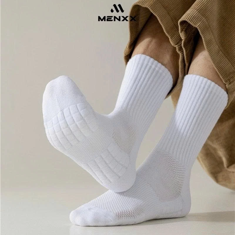 Set 5 Đôi Tất Thể Thao Nam Nữ Co Giãn 4 Chiều Thoáng Khí Thấm Hút Mồ Hôi Êm Chân T35