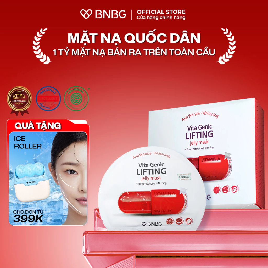 Mặt Nạ Phục Hồi Da Lão Hóa BNBG Vita Genic Lifting Jelly Mask 30ml (Miếng lẻ)