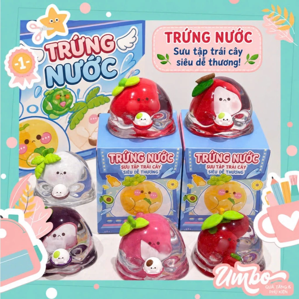 HỘP MÙ BUBBLE EGGS TRÁI CÂY VER MỚI NHẤT TRONG SUỐT