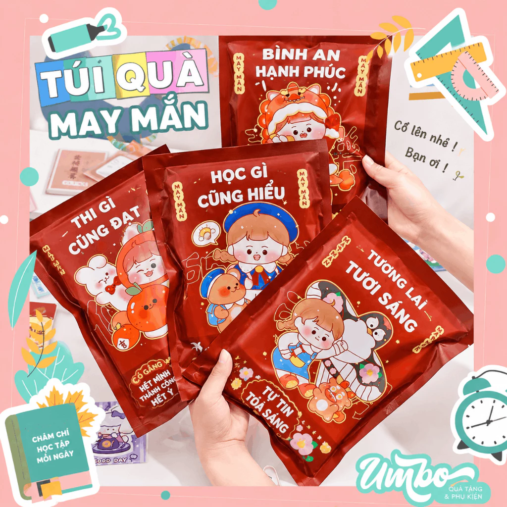 TÚI MÙ BỘ DỤNG CỤ HỌC TẬP SIÊU TIỆN LỢI NHIỀU MẪU