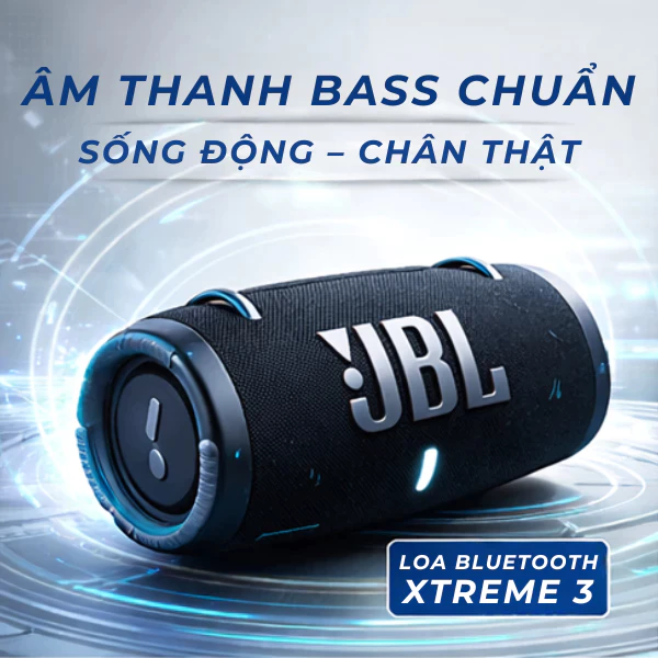 Loa Bluetooth Xtreme 3. Nhỏ Gọn Bass Mạnh Thiết Kế Thể Thao Chống Nước Tốt