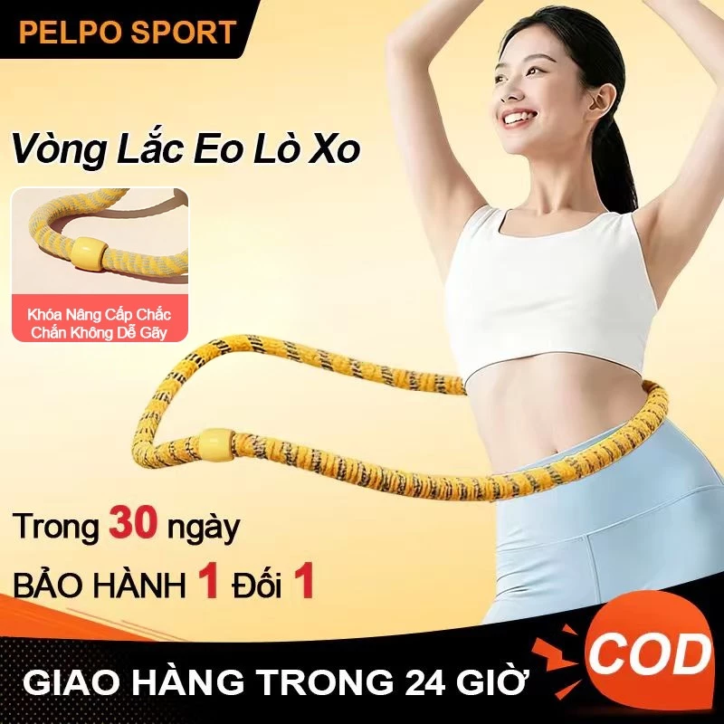 Vòng Lắc Eo Lò Xo Vòng Hula Lò Xo Tăng Trọng - Đốt Mỡ Giảm Mỡ Bụng, Đốt Mỡ Toả Mồ Hôi Gấp Đôi