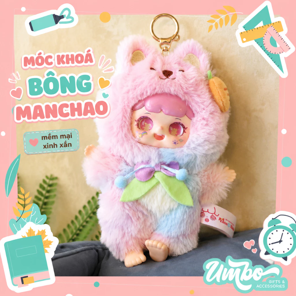 BLIND BOX MÓC KHOÁ BÔNG MANCHAO CHÍNH HÃNG