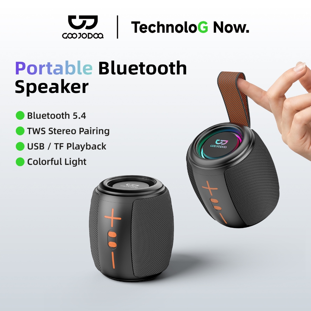 Loa Bluetooth GOOJODOQ, Âm Bass Khoẻ, Kết Nối Bluetooth 5.4, Ghép Đôi TWS, Hỗ…