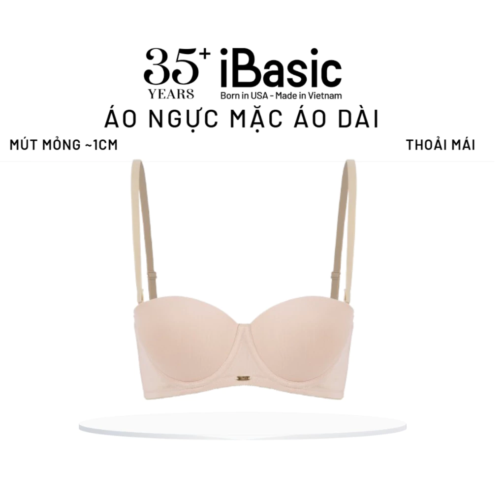 Áo ngực có gọng mút mỏng cup ngang iBasic BRAW162, BRAW163