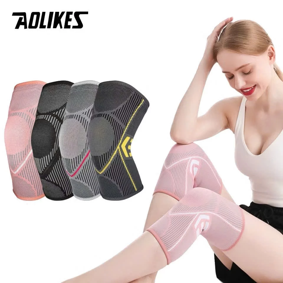 BẢO VỆ ĐẦU GỐI AOLIKES – ĐAI BẢO VỆ KHỚP GỐI THỂ THAO, CO GIÃN, THOÁNG KHÍ, HỖ TRỢ GIẢM ÁP LỰC