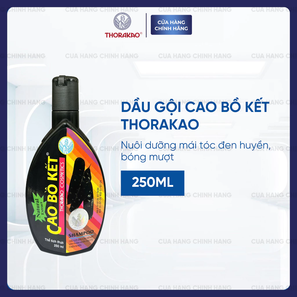 Dầu Gội Thorakao Cao Bồ Kết Giảm Rụng Tóc Sạch Gàu 250ML