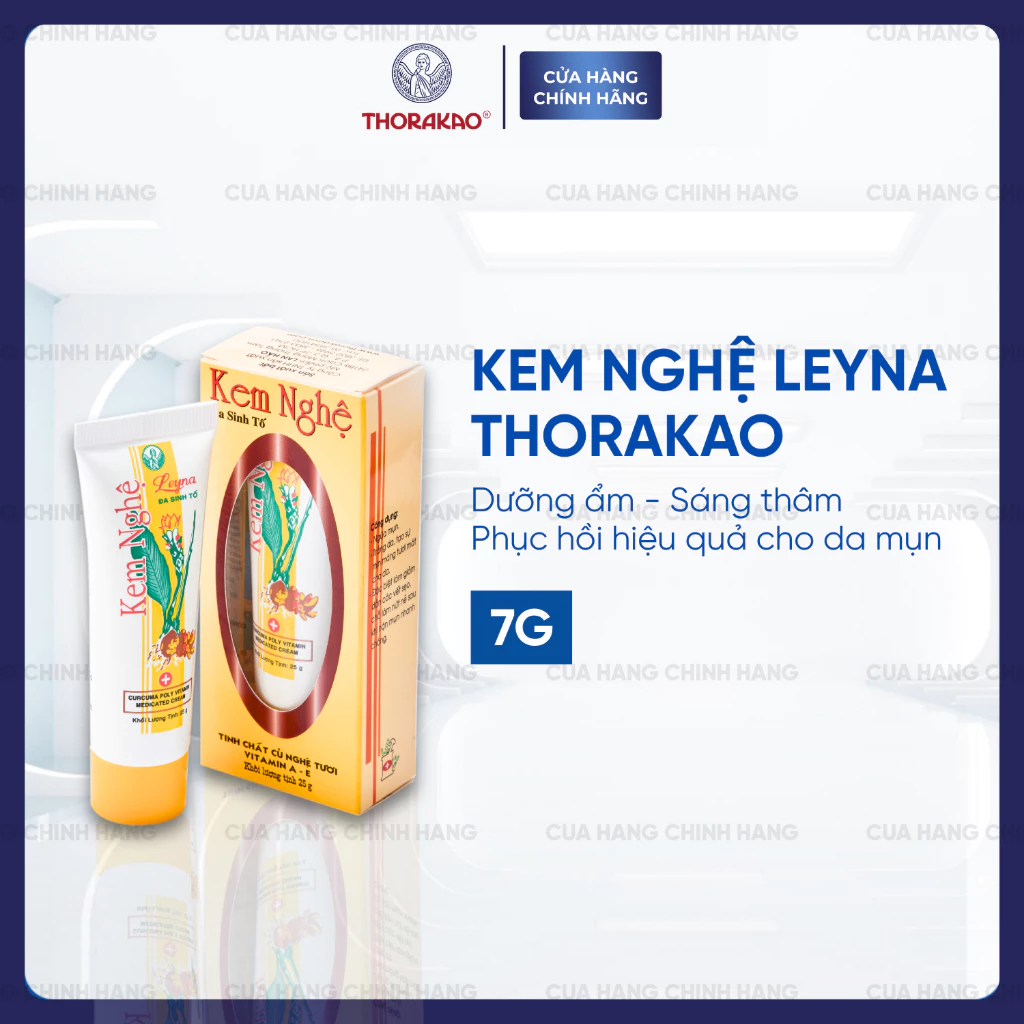 Kem Nghệ Leyna Thorakao Giảm Thâm Ngừa Mụn 25G
