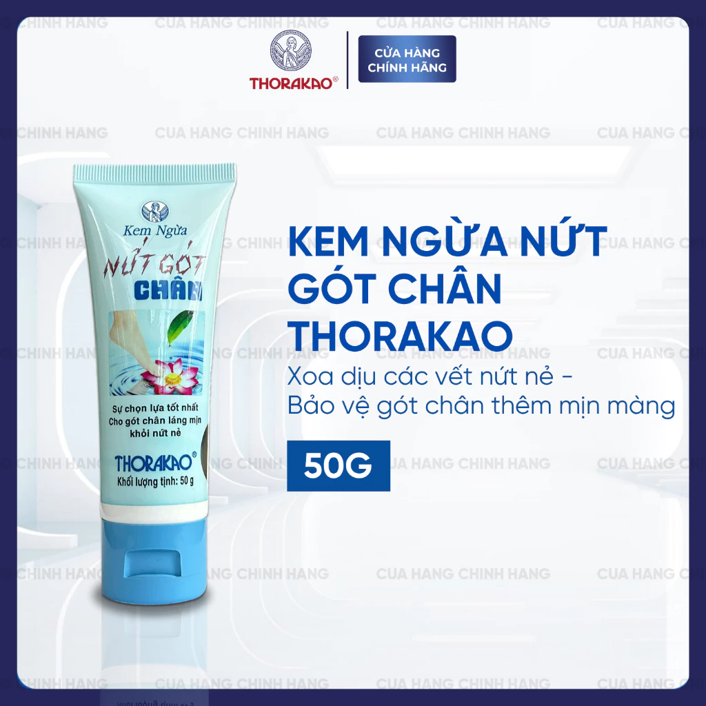 Thorakao Kem Dưỡng Ẩm Nứt Gót Chân 50G