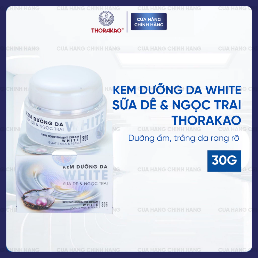 Kem Thorakao Dưỡng Trắng Da Sữa Dê Ngọc Trai 30G