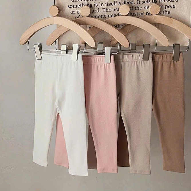 Set 3 quần legging dài đáp đũng dày dặn mặc thu đông ấm áp cho bé