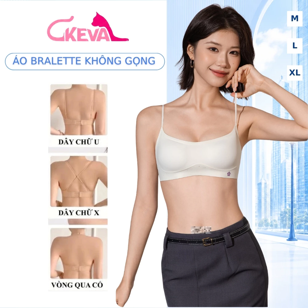 Áo Ngực Nữ Không Gọng Nâng Ngực Áo Ngực Mỏng Nhẹ Tàng Hình Quả Ngang Cổ Vuông Sâu 823