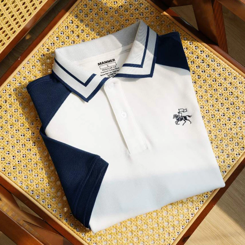 Áo Thun Polo Nam ADMIRAL Raglan Cotton Cao Cấp Co Giãn Thoáng Mát Form Regular Fit Vừa Vặn - MANNER